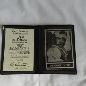 Superior Performance Racing Metal Card - 1991 Silver Ed.  Derrike Cope #963